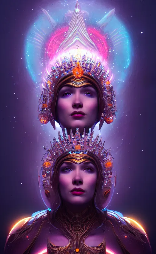 Image similar to Cosmic god queen, hyperdetailed, artstation, cgsociety, 8k