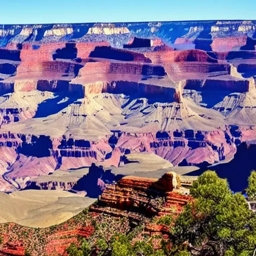 Prompt: the Grand Canyon filled with armadillos