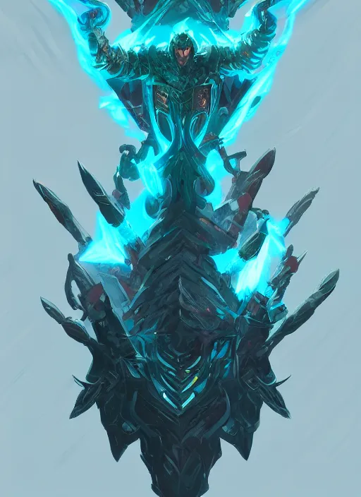 Prompt: Battleaxe Glowing emanating teal energy, dungeons and dragons, highly detailed, digital painting, artstation, concept art, sharp focus, illustration, Unreal Engine, 8k, HD