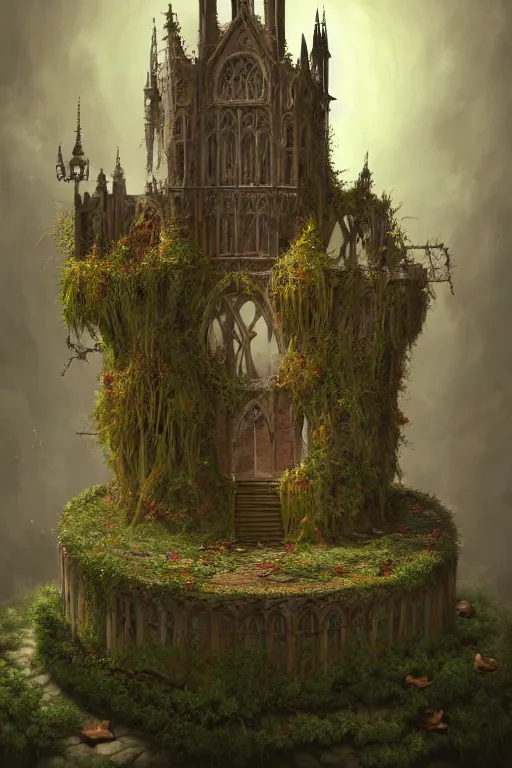 Image similar to a beautiful digital illustration painting of a detailed gothic fantasy toilet paper cake, by benoit b. mandelbrot, steven belledin, martin johnson heade, lee madgwick, caspar david friedrich, and david rios ferreira. 8 k resolution trending on artstation concept art digital illustration