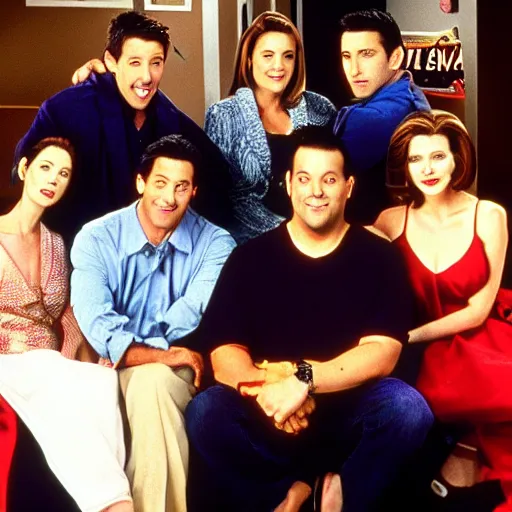 Image similar to cast photo of evil-friends television show 1994