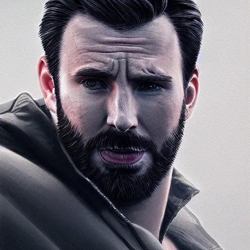 Image similar to portrait, Chris Evans, dramatic lighting, cinematic, establishing shot, extremely high detail, foto realistic, cinematic lighting, post processed, concept art, artstation, style by eddie mendoza, raphael lacoste, alex ross