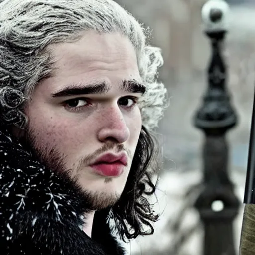 Image similar to john snow as a female