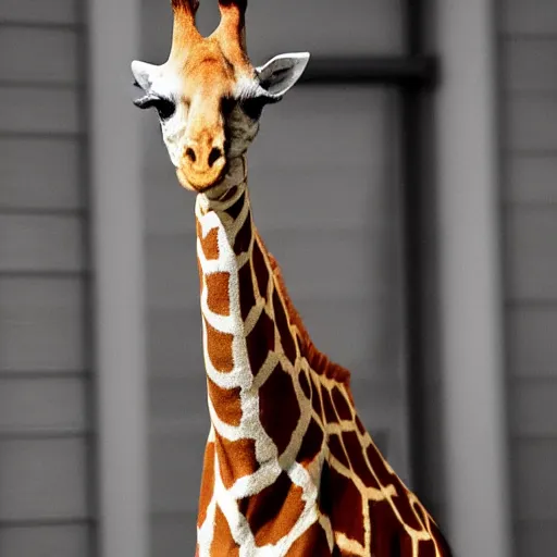 Image similar to giraffe dressed as elvis presley,