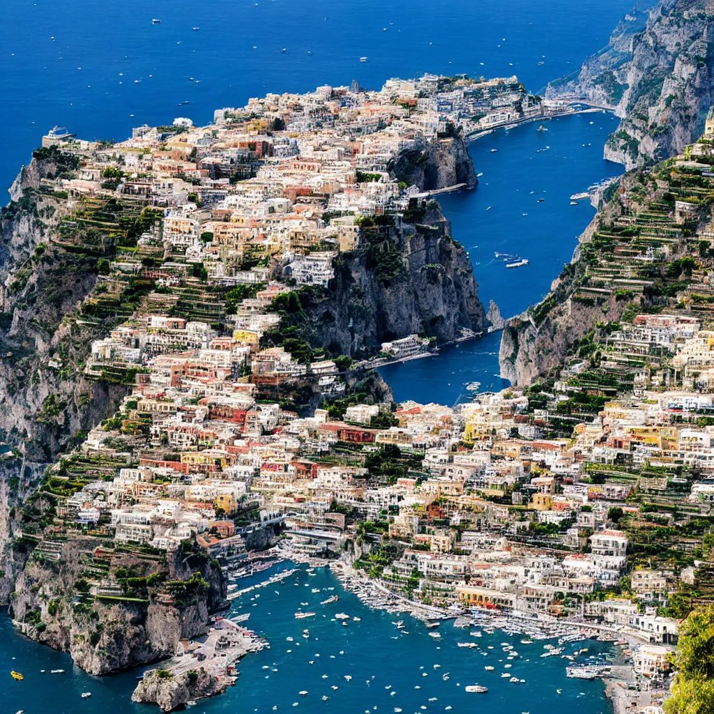 Image similar to Amalfi from the sky