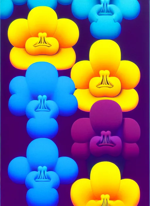 Image similar to flowers by shusei nagaoka, kaws, david rudnick, airbrush on canvas, pastell colours, cell shaded, 8 k