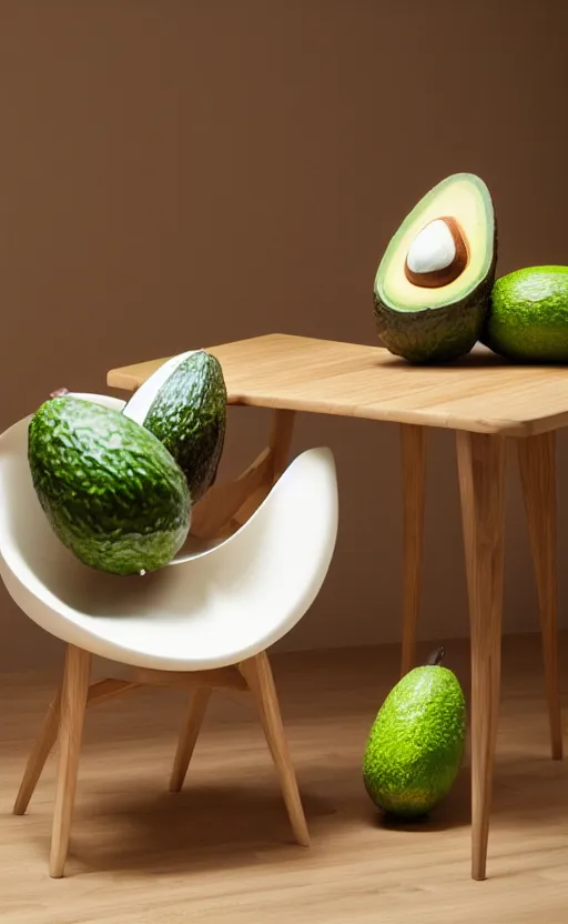 Prompt: an avocado chair, furniture concept photo!!, 8k!!,amazing quality!!