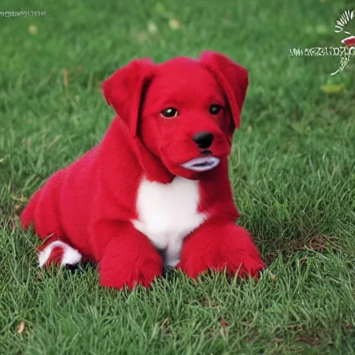 Image similar to adorable crimson puppy