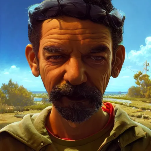 Prompt: highly detailed portrait otto from the simpsons, in gta v, stephen bliss, unreal engine, fantasy art by greg rutkowski, loish, rhads, ferdinand knab, makoto shinkai and lois van baarle, ilya kuvshinov, rossdraws, tom bagshaw, global illumination, radiant light, detailed and intricate environment