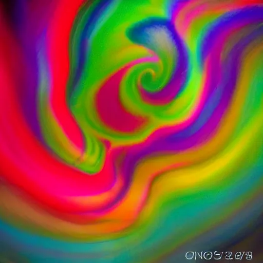 Prompt: swirling vortex of colored silk