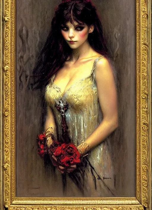 Image similar to gothic princess portrait. by gaston bussiere
