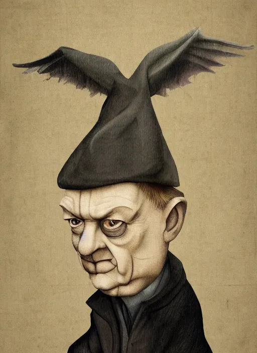 Image similar to mark e. smith by hieronymus bosch, detailed digital art, trending on Artstation