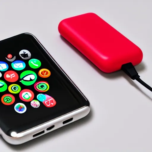 Image similar to power bank with apple watch charger