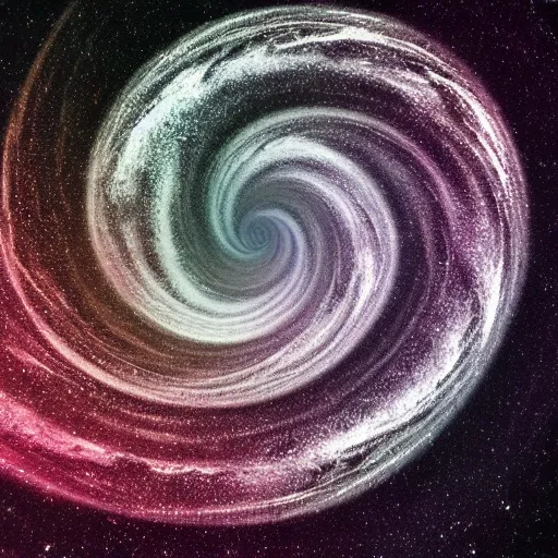 Image similar to the flowing abstract swirls of space and time