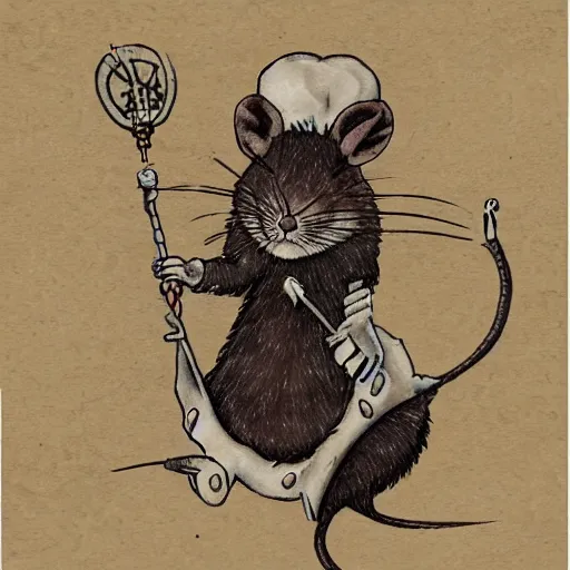 Rat King art print