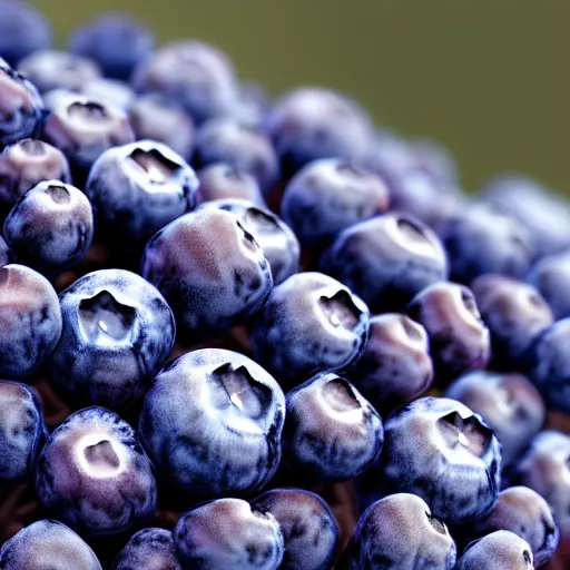 Image similar to artistic render of closeup of a detailed blueberry bush in a nordic forest. Digital art. 4K. Unreal engine. Trending on artstation.