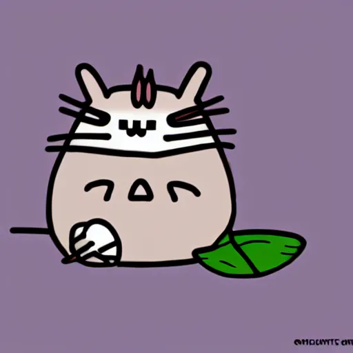 Image similar to Hollow Knight as a pusheen,