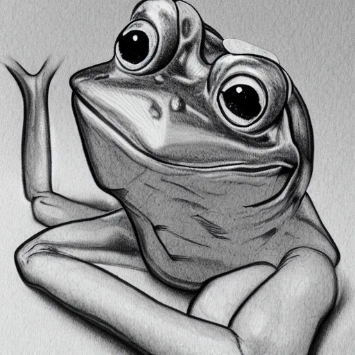 Prompt: frog head with a human body, art, anthro detailed, realistic