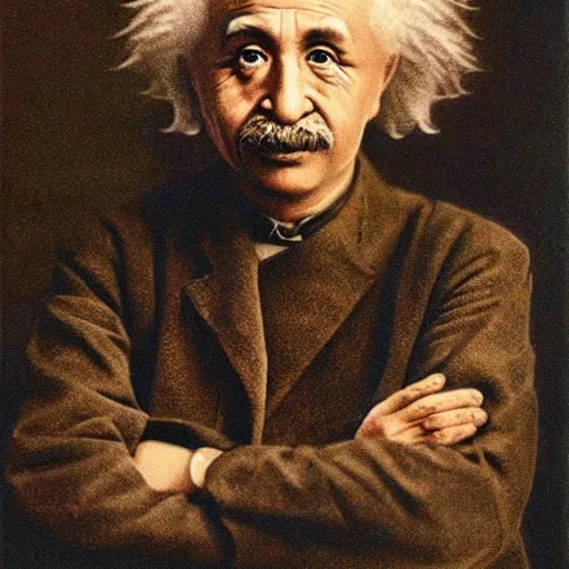 Prompt: chinese einstein portrait