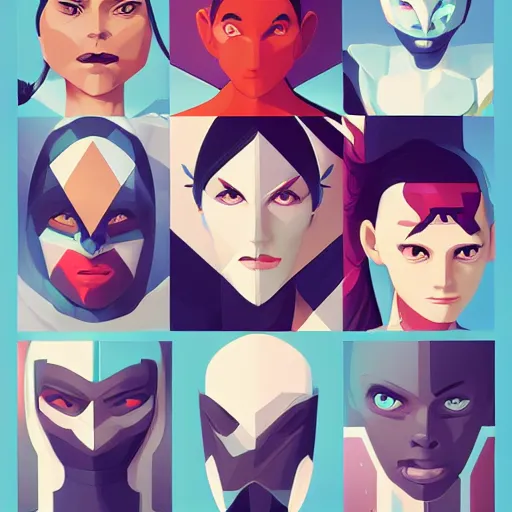 Prompt: face icon vector minimalist megan man x, loftis, cory behance hd by jesper ejsing, by rhads, makoto shinkai and lois van baarle, ilya kuvshinov, rossdraws global illumination