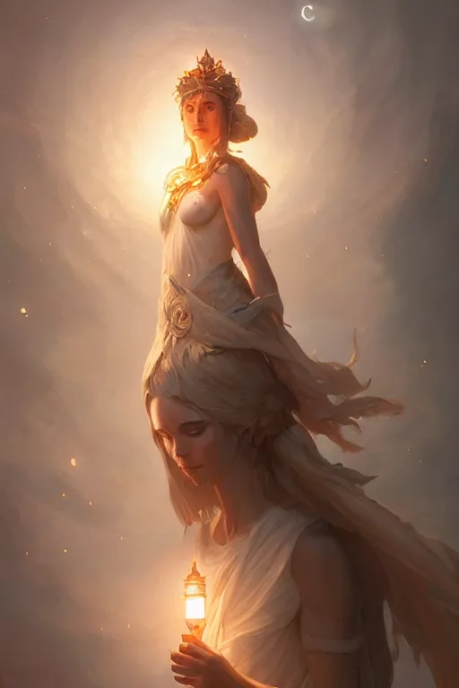 Image similar to goddess of the light, highly detailed, digital painting, artstation, concept art, smooth, sharp focus, illustration, unreal engine 5, 8 k, art by artgerm and greg rutkowski and edgar maxence