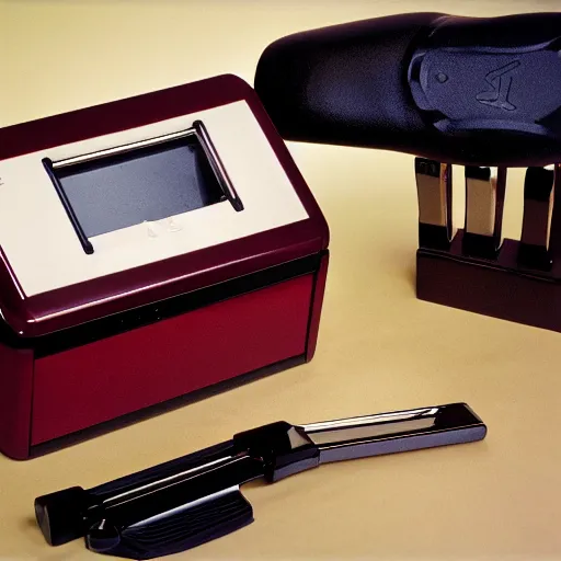 Image similar to executive toy. professional product photo. color. cinestill. 1 9 7 0