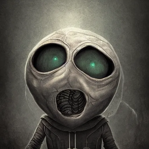 Prompt: Mysterio, artwork by Antón Semenov,