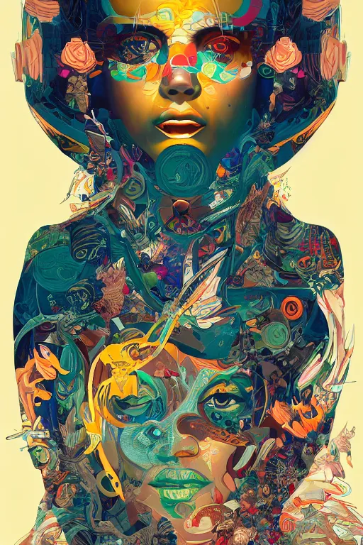 Image similar to portrait of godel's completeness theorem, by tristan eaton, victo ngai, peter mohrbacher, artgerm,