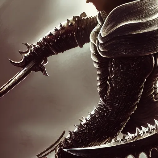 Image similar to Guts, Berserk, very detailed, artstation, digital art, masterpiece, award winning, greatsword