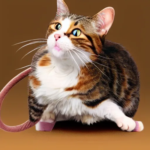 Prompt: a cat riding on a mouse, hyper realistic