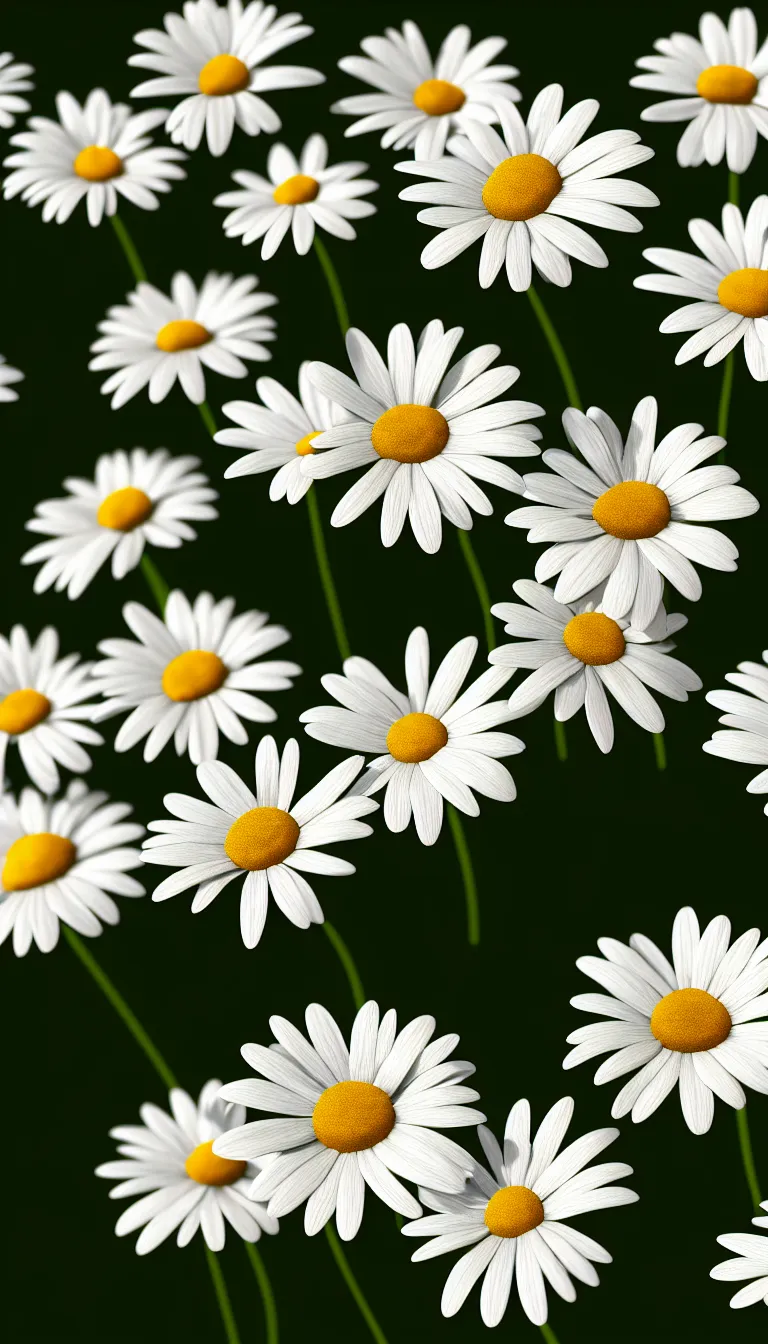 Prompt: highly detailed realistic photo daisy white flowers, award winning photo, hyper realistic, concept art, 8 k detail post - processing