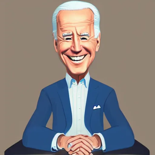 Image similar to joe biden charicature by disney pixar