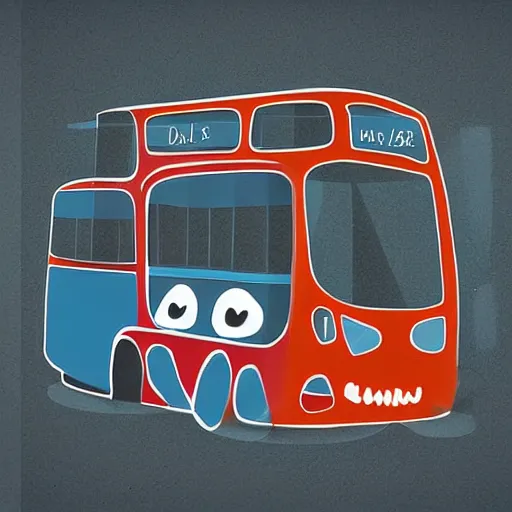 Image similar to cat - shaped bus, digital art