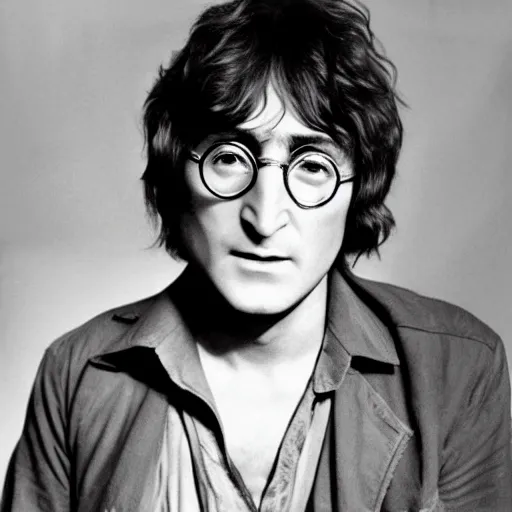 Prompt: john lennon as indiana jones