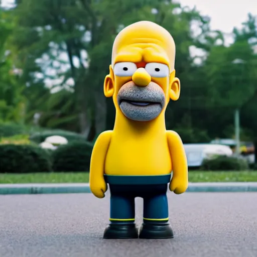 Prompt: portrait photo still of real life homer simpson, 8 k, 8 5 mm f 1. 8,