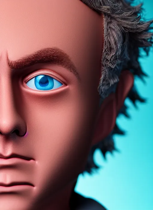 Image similar to young morty from rick and morty closeup photograph dslr photorealistic, studio lighting, ektachrome, detailed, intricate, face detail