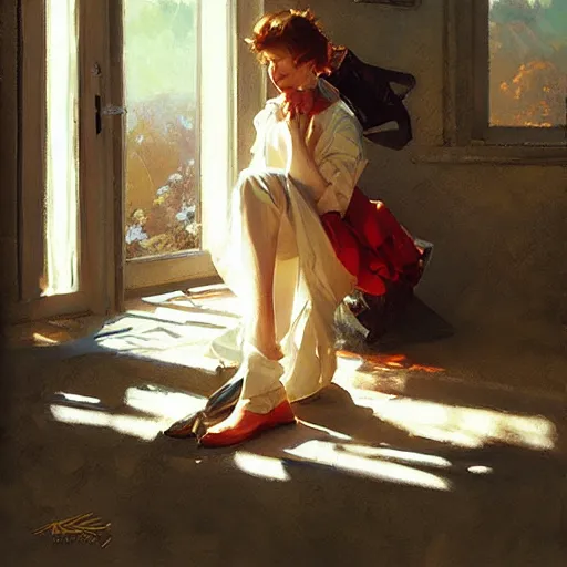 Prompt: spring light, painting by aramaki, shinji, craig mullins, j. c. leyendecker