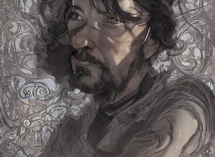 Image similar to a highly detailed swedish portrait of stephen strange, james gurney, james jean