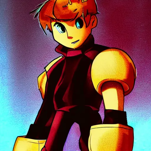 Prompt: Leonardo DiCaprio as Zero from Mega Man Zero