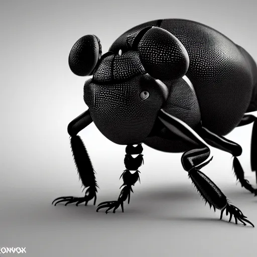 Image similar to insects, green world, realistic, black and white, complex, octane render, unreal engine, photorealistic
