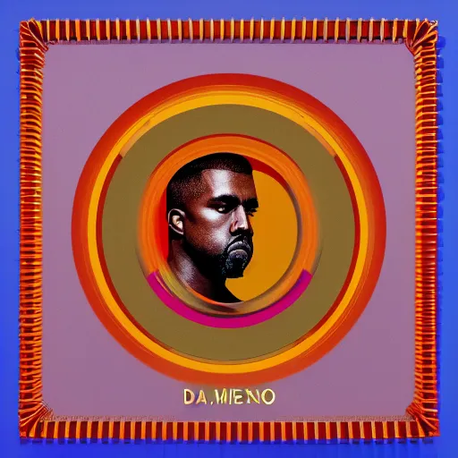 Cubism rap album cover for Kanye West DONDA 2 designed, Stable Diffusion