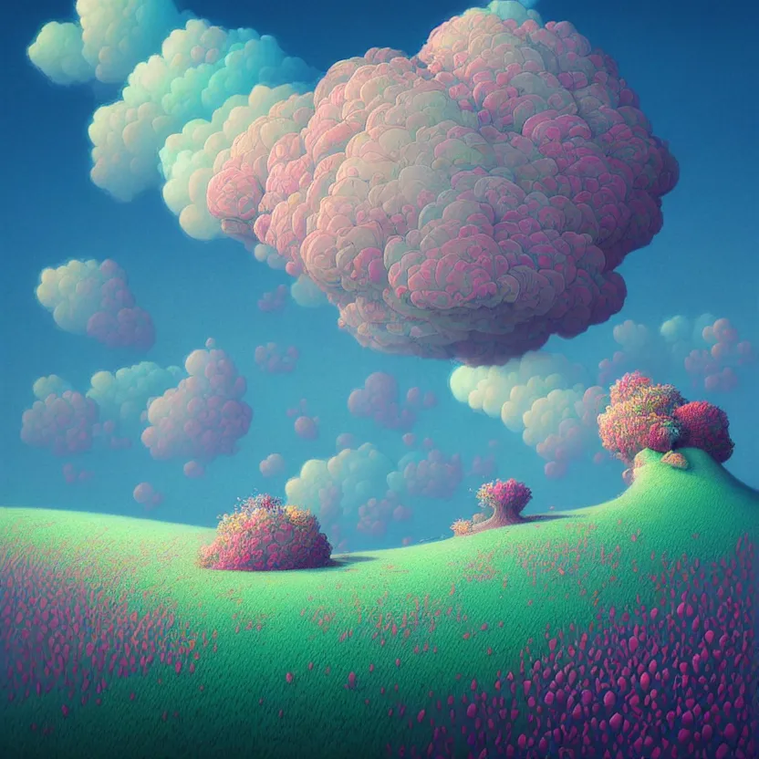 Prompt: sea cloud, summer morning, very coherent and colorful high contrast, art by! gediminas pranckevicius! geof darrow, pastel color, volumetric lighting, cinematic, floralpunk screen printing woodblock, dark shadows, hard lighting, stippling art