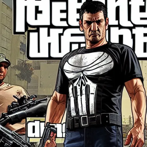 Image similar to the punisher in gta v