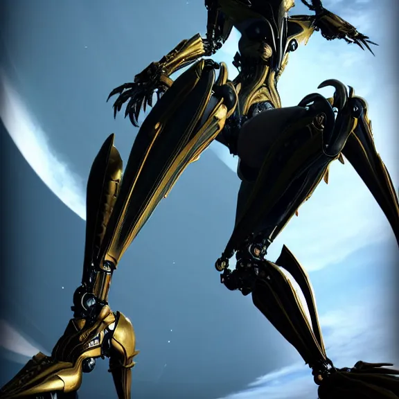 Image similar to highly detailed giantess shot, worms eye view, looking up at a giant 500 foot tall beautiful stunning saryn prime female warframe, as a stunning anthropomorphic robot female dragon, looming over you, walking toward you, detailed warframe legs towering over you, camera looking up, posing elegantly over you, sleek sharp claws, detailed robot dragon feet, intimidating, proportionally accurate, anatomically correct, two arms, two legs, camera close to the legs and feet, giantess shot, warframe fanart, ground view shot, cinematic low shot, high quality, captura, realistic, professional digital art, high end digital art, furry art, macro art, giantess art, anthro art, DeviantArt, artstation, Furaffinity, 3D realism, 8k HD render, epic lighting, depth of field