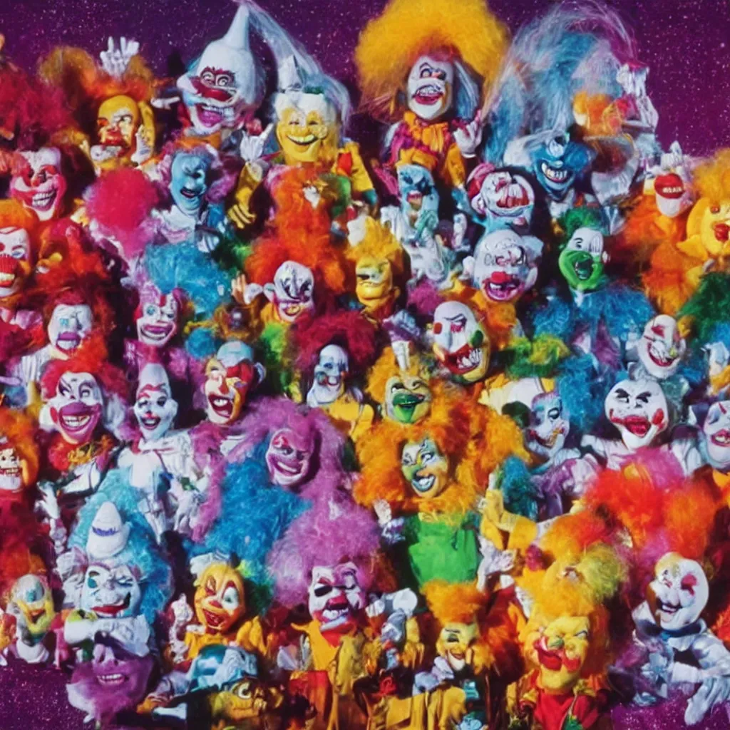 Image similar to killer klowns from outer space