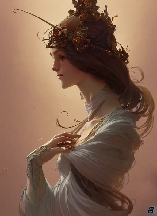 Image similar to cute anthropomorphic, fantasy, intricate, elegant, highly detailed, digital painting, artstation, concept art, wallpaper, smooth, sharp focus, illustration, art by artgerm and greg rutkowski and alphonse mucha