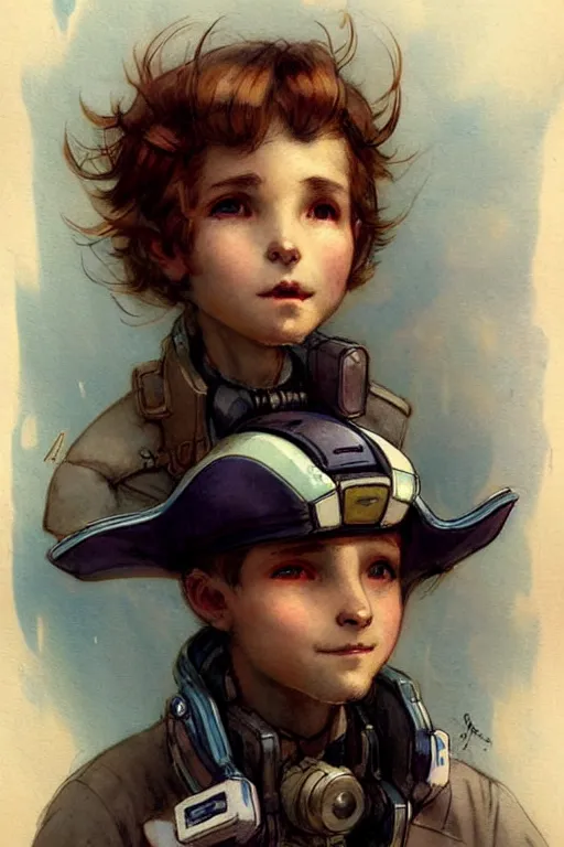 Image similar to ( ( ( ( ( 2 0 5 0 s retro future 1 0 year boy old super scientest in space pirate mechanics costume full portrait. muted colors. ) ) ) ) ) by jean - baptiste monge!!!!!!!!!!!!!!!!!!!!!!!!!!!!!!