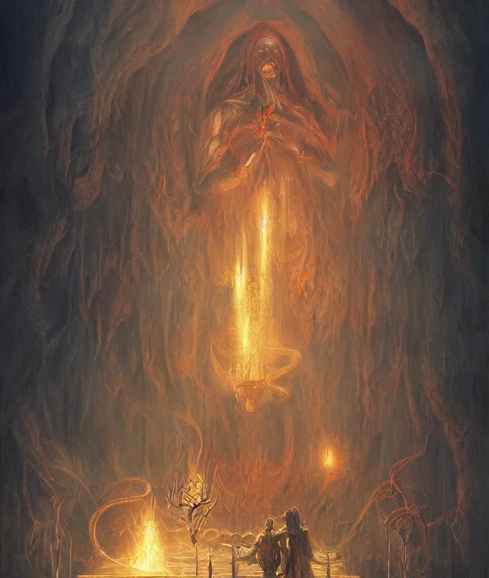 Image similar to WIzard casting temporal magic, fantasy artwork, godrays, warm colors, by seb mckinnon