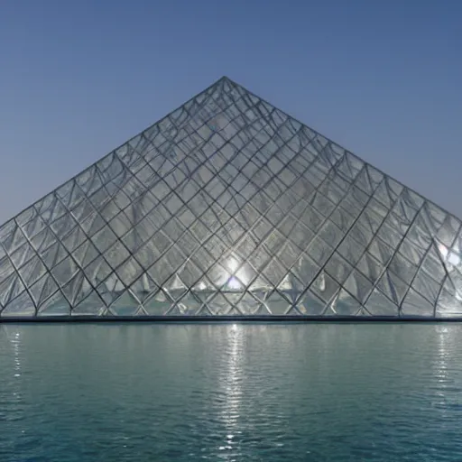 Prompt: the louvre abu dhabi inside of a water droplet