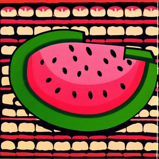 Image similar to watermelon slice, romero brito